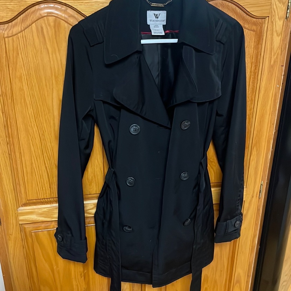 Black trench coat/spring jacket